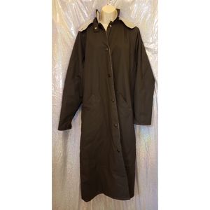 Totes Mid-Length Jacket Size Medium in Black with Gray Fleece Lining